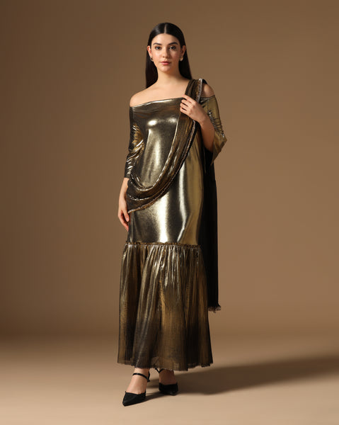 Golden Eclipse Gownsari