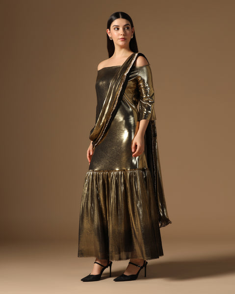 Golden Eclipse Gownsari