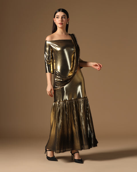 Golden Eclipse Gownsari