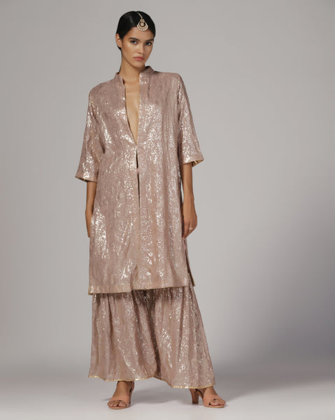 Women'S Sequin Jacket and Sharara (Set of 2)