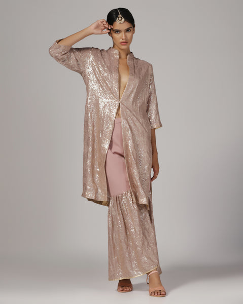Women'S Sequin Jacket and Sharara (Set of 2)
