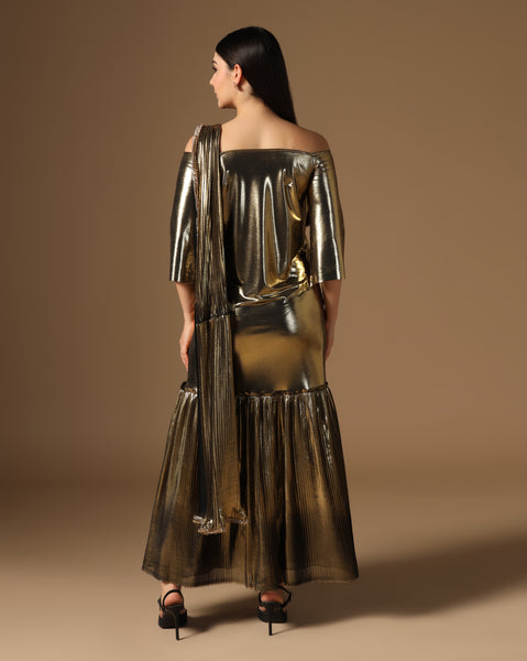 Golden Eclipse Gownsari
