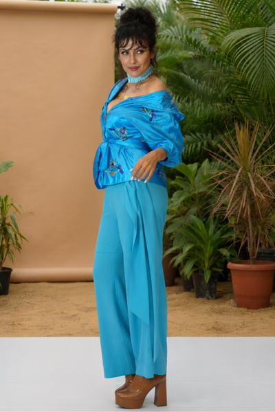 Blue Muse Bootcut Sharara Pant
