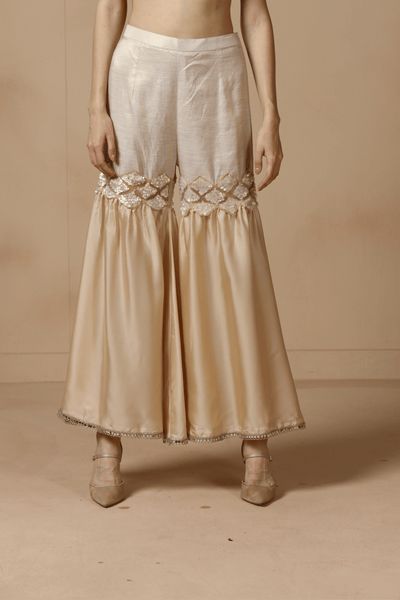 Champagne Sequin Sharara Set
