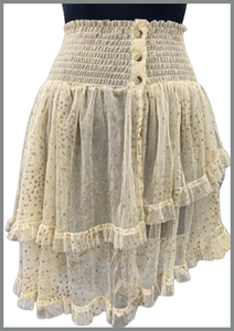 Net Ruffle Skirt