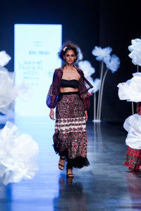 Printed Rajasthan Tiered Skirt